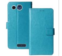 Anybird Azul Funda Caso Carcasa Proteccion Cuero Flip Case Cover Soporte para Panasonic KX TU110 1.77" Magnética Caso Cuero Billetera Cover Teléfono Case Etui