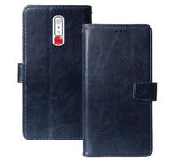 Anybird Azul Oscuro Funda Caso Carcasa Proteccion Cuero Flip Case Cover Soporte para Geemarc CL8600-4G / CL8000 2.8" Magnética Caso Cuero Billetera Cover Teléfono Case Etui
