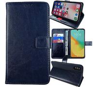 Anybird Azul Oscuro Funda Caso Carcasa Proteccion Cuero Flip Case Cover Soporte para Hammer Construction 6" Magnética Caso Cuero Billetera Cover Teléfono Case Etui