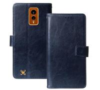 Anybird Azul Oscuro Funda Caso Carcasa Proteccion Cuero Flip Case Cover Soporte para Hammer Energy X 5.5" Magnética Caso Cuero Billetera Cover Teléfono Case Etui