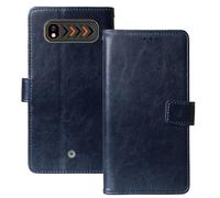 Anybird Azul Oscuro Funda Caso Carcasa Proteccion Cuero Flip Case Cover Soporte para Hammer H Boost 2 LTE 2.4" Magnética Caso Cuero Billetera Cover Teléfono Case Etui