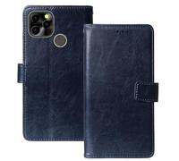 Anybird Azul Oscuro Funda Caso Carcasa Proteccion Cuero Flip Case Cover Soporte para Maxcom Smart MS651 6.51" Magnética Caso Cuero Billetera Cover Teléfono Case Etui