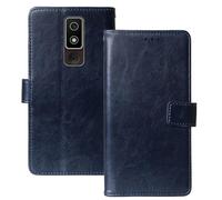 Anybird Azul Oscuro Funda Caso Carcasa Proteccion Cuero Flip Case Cover Soporte para MyPhone Bueno LTE 2.8" Magnética Caso Cuero Billetera Cover Teléfono Case Etui