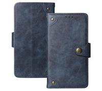 Anybird Azul Retro Carcasa Funda para Nokia 105 C (2023) 1.77" Magnética Premium Caso Protección Cuero Billetera Antigolpes Cover Teléfono Case