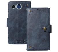 Anybird Azul Retro Carcasa Funda para Panasonic KX TU110 1.77" Magnética Premium Caso Protección Cuero Billetera Antigolpes Cover Teléfono Case