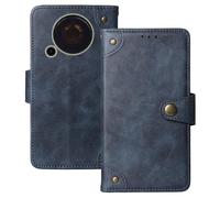 Anybird Azul Retro Carcasa Funda para Trevi Forte 70 2.4" Magnética Premium Caso Protección Cuero Billetera Antigolpes Cover Teléfono Case