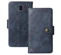 Anybird Azul Retro Carcasa Funda para TTfone Comet TT100 1.77" Magnética Premium Caso Protección Cuero Billetera Antigolpes Cover Teléfono Case
