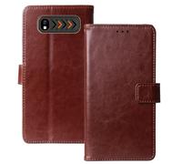 Anybird Marrón Funda Caso Carcasa Proteccion Cuero Flip Case Cover Soporte para Hammer H Boost LTE 4G 2.4" Magnética Caso Cuero Billetera Cover Teléfono Case Etui