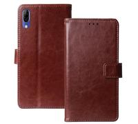 Anybird Marrón Funda Caso Carcasa Proteccion Cuero Flip Case Cover Soporte para SPC Gen Lite 4G 6.09" Magnética Caso Cuero Billetera Cover Teléfono Case Etui