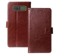 Anybird Marrón Funda Caso Carcasa Proteccion Cuero Flip Case Cover Soporte para Trevi Forte 80 2" Magnética Caso Cuero Billetera Cover Teléfono Case Etui