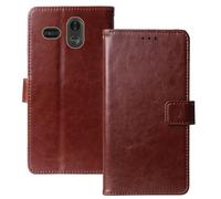 Anybird Marrón Funda Caso Carcasa Proteccion Cuero Flip Case Cover Soporte para Trevi MAX 24 Nero 2.2" Magnética Caso Cuero Billetera Cover Teléfono Case Etui