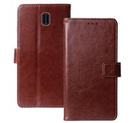 Anybird Marrón Funda Caso Carcasa Proteccion Cuero Flip Case Cover Soporte para TTfone Comet TT100 1.77" Magnética Caso Cuero Billetera Cover Teléfono Case Etui
