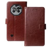 Anybird Marrón Funda Caso Carcasa Proteccion Cuero Flip Case Cover TPU Silicona Soporte para DOOGEE Fire 3 MAX 4G 5.5" Magnética Caso Cuero Billetera