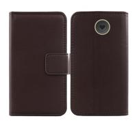 Anybird Marrón Genuino Carcasa Funda para Emporia Simplicity V27 LTE 2" Magnética Premium Caso Protección Cuero Billetera Antigolpes Cover Teléfono Leather Case Etui