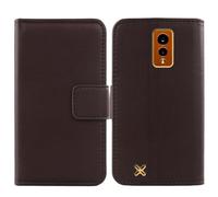 Anybird Marrón Genuino Carcasa Funda para Hammer Energy X 5.5" Magnética Premium Caso Protección Cuero Billetera Antigolpes Cover Teléfono Leather Case Etui