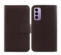 Anybird Marrón Genuino Carcasa Funda para Itel City 100 6.75" Magnética Premium Caso Protección Cuero Billetera Antigolpes Cover Teléfono Leather Case Etui