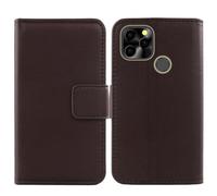 Anybird Marrón Genuino Carcasa Funda para Maxcom Smart MS651 6.51" Magnética Premium Caso Protección Cuero Billetera Antigolpes Cover Teléfono Leather Case Etui