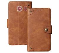 Anybird Marrón Retro Carcasa Funda para Doro Leva L20 / L21 / Doro DFC-0520 2.8" Magnética Premium Caso Protección Cuero Billetera Antigolpes Cover Teléfono Case