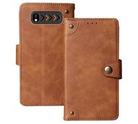 Anybird Marrón Retro Carcasa Funda para Hammer H Boost LTE 4G 2.4" Magnética Premium Caso Protección Cuero Billetera Antigolpes Cover Teléfono Case