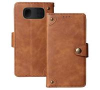 Anybird Marrón Retro Carcasa Funda para Maxcom Comfort MM461 1.8" Magnética Premium Caso Protección Cuero Billetera Antigolpes Cover Teléfono Case