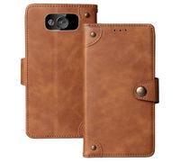 Anybird Marrón Retro Carcasa Funda para Maxcom MM720 2.2" Magnética Premium Caso Protección Cuero Billetera Antigolpes Cover Teléfono Case