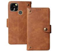 Anybird Marrón Retro Carcasa Funda para Maxcom Smart MS651 6.51" Magnética Premium Caso Protección Cuero Billetera Antigolpes Cover Teléfono Case