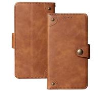 Anybird Marrón Retro Carcasa Funda para Nokia 105 C (2023) 1.77" Magnética Premium Caso Protección Cuero Billetera Antigolpes Cover Teléfono Case