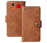 Anybird Marrón Retro Carcasa Funda para Nomi i2320 2.31" Magnética Premium Caso Protección Cuero Billetera Antigolpes Cover Teléfono Case