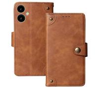 Anybird Marrón Retro Carcasa Funda para SPC Zeus 2 Pro 6.1" Magnética Premium Caso Protección Cuero Billetera Antigolpes Cover Teléfono Case