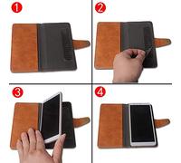Anybird Marrón Retro Carcasa Funda para Trevi MAX 24 Nero 2.2" Magnética Premium Caso Protección Cuero Billetera Antigolpes Cover Teléfono Case