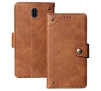 Anybird Marrón Retro Carcasa Funda para TTfone Comet TT100 1.77" Magnética Premium Caso Protección Cuero Billetera Antigolpes Cover Teléfono Case