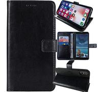 Anybird Negro Funda Caso Carcasa Proteccion Cuero Flip Case Cover Soporte para Hammer Construction 2 5G 6.58" Magnética Caso Cuero Billetera Cover Teléfono Case Etui