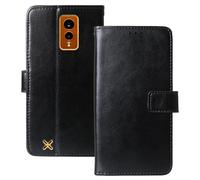 Anybird Negro Funda Caso Carcasa Proteccion Cuero Flip Case Cover Soporte para Hammer Energy X 5.5" Magnética Caso Cuero Billetera Cover Teléfono Case Etui