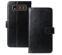 Anybird Negro Funda Caso Carcasa Proteccion Cuero Flip Case Cover Soporte para Hammer H Boost 4G 2.4" Magnética Caso Cuero Billetera Cover Teléfono Case Etui