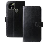 Anybird Negro Funda Caso Carcasa Proteccion Cuero Flip Case Cover Soporte para Maxcom Smart MS651 6.51" Magnética Caso Cuero Billetera Cover Teléfono Case Etui