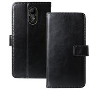 Anybird Negro Funda Caso Carcasa Proteccion Cuero Flip Case Cover Soporte para MyPhone HALO A + 1.77" Magnética Caso Cuero Billetera Cover Teléfono Case Etui