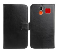 Anybird Negro Funda Caso Carcasa Proteccion Cuero Flip Case Cover Soporte para Nomi i2320 2.31" Magnética Caso Cuero Billetera Cover Teléfono Case Etui