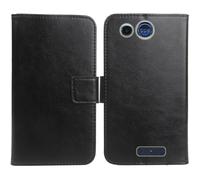 Anybird Negro Funda Caso Carcasa Proteccion Cuero Flip Case Cover Soporte para Panasonic KX TU110 1.77" Magnética Caso Cuero Billetera Cover Teléfono Case Etui