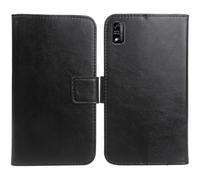 Anybird Negro Funda Caso Carcasa Proteccion Cuero Flip Case Cover Soporte para SPC Smart Pro/SPC Smart Ultimate 6.1"