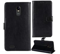 Anybird Negro Funda Caso Carcasa Proteccion Cuero Flip Case Cover Soporte para SPC Zeus 4G/SPC Zeus 4G Pro 5.5" Magnética Caso Cuero Billetera Cover Teléfono Case Etui