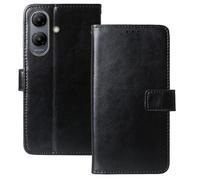 Anybird Negro Funda Caso Carcasa Proteccion Cuero Flip Case Cover Soporte para Symphony MAX 30 6.56" Magnética Caso Cuero Billetera Cover Teléfono Case Etui