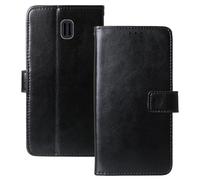 Anybird Negro Funda Caso Carcasa Proteccion Cuero Flip Case Cover Soporte para TTfone Comet TT100 1.77" Magnética Caso Cuero Billetera Cover Teléfono Case Etui