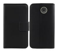 Anybird Negro Genuino Carcasa Funda para Emporia Simplicity V27 LTE 2" Magnética Premium Caso Protección Cuero Billetera Antigolpes Cover Teléfono Leather Case Etui