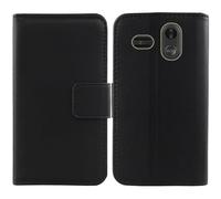 Anybird Negro Genuino Carcasa Funda para Trevi MAX 24 Nero 2.2" Magnética Premium Caso Protección Cuero Billetera Antigolpes Cover Teléfono Leather Case Etui