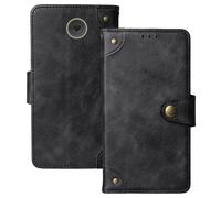 Anybird Negro Retro Carcasa Funda para Emporia Simplicity V27 LTE 2" Magnética Premium Caso Protección Cuero Billetera Antigolpes Cover Teléfono Case