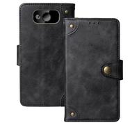 Anybird Negro Retro Carcasa Funda para Maxcom Comfort MM724 L 2.2" Magnética Premium Caso Protección Cuero Billetera Antigolpes Cover Teléfono Case