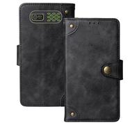 Anybird Negro Retro Carcasa Funda para Trevi Forte 80 2" Magnética Premium Caso Protección Cuero Billetera Antigolpes Cover Teléfono Case