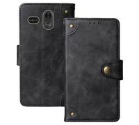 Anybird Negro Retro Carcasa Funda para Trevi MAX 24 Nero 2.2" Magnética Premium Caso Protección Cuero Billetera Antigolpes Cover Teléfono Case