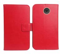 Anybird Rojo Funda Caso Carcasa Proteccion Cuero Flip Case Cover Soporte para Emporia Simplicity V27 2" Magnética Caso Cuero Billetera Cover Teléfono Case Etui