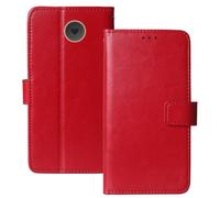 Anybird Rojo Funda Caso Carcasa Proteccion Cuero Flip Case Cover Soporte para Emporia Simplicity V27 LTE 2" Magnética Caso Cuero Billetera Cover Teléfono Case Etui